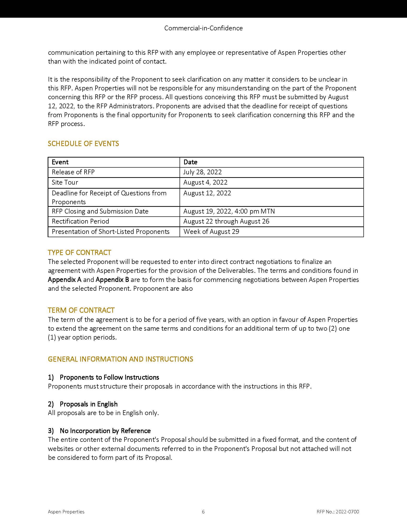 Request for Proposal Template - The Complete Guide